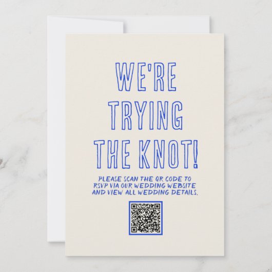 Hand getekend geschreven krabbel eigenzinnige QR-c Kaart (Achterkant)