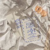 Hand getekend geschreven krabbel eigenzinnige retr kaart