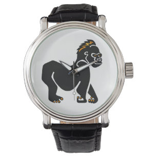 Hand getekend - GORILLA - Primaat - Aap - Wildlife Horloge