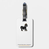 Hand getekend - GORILLA - Primaat - Wildlife -Sina Bagagelabel (Achterkant verticaal)