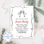 Hand getekend grillig kerstdiner kaart<br><div class="desc">Neem gerust contact met me op als je hulp nodig hebt of een nieuw item. Ik reageer snel.</div>