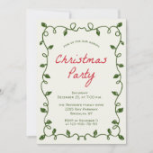 Hand getekend grillig kerstfeest kaart (Voorkant)