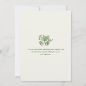 Hand getekend grillig kerstfeest kaart (Achterkant)