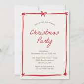 Hand getekend grillig kerstfeest kaart (Voorkant)