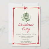 Hand getekend grillig kerstfeest kaart (Voorkant)