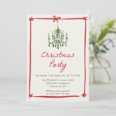 Hand getekend grillig kerstfeest kaart (Staand voorkant)