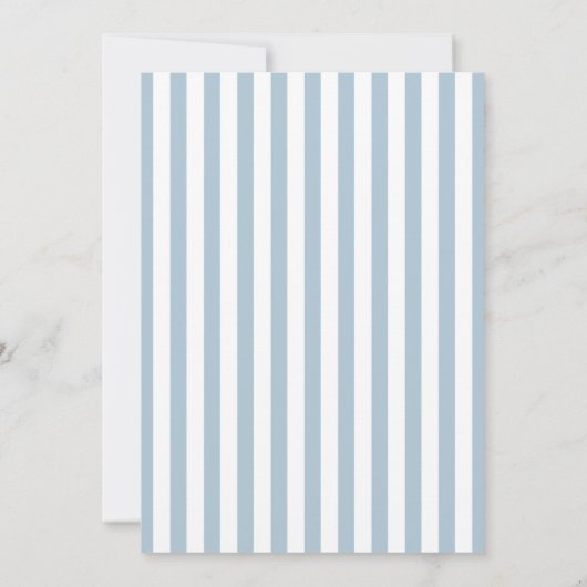 Hand getekend Groen Blauw Wavy Lijst Palm Tree Wed Kaart (Achterkant)