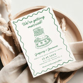 Hand getekend handgeschreven grillige groene bruil kaart