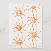 Hand getekend hier komt de zoon Baby shower Bedankkaart (Achterkant)