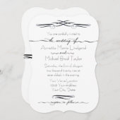 Hand getekend in beletterde kalligrafie script op  kaart (Voorkant / Achterkant)