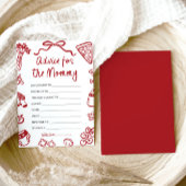 Hand getekend Italiaans advies voor de mama-to-be Kaart