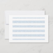 Hand getekend Italiaans eten bruiloft RSVP Kaartje (Achterkant)