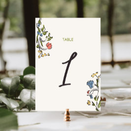 Hand getekend kleurrijk bloemig Vrijgezellenfeest Kaart