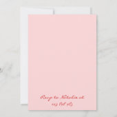 Hand getekend Kleurrijke Scribble 40e Dinner Verja Kaart (Achterkant)