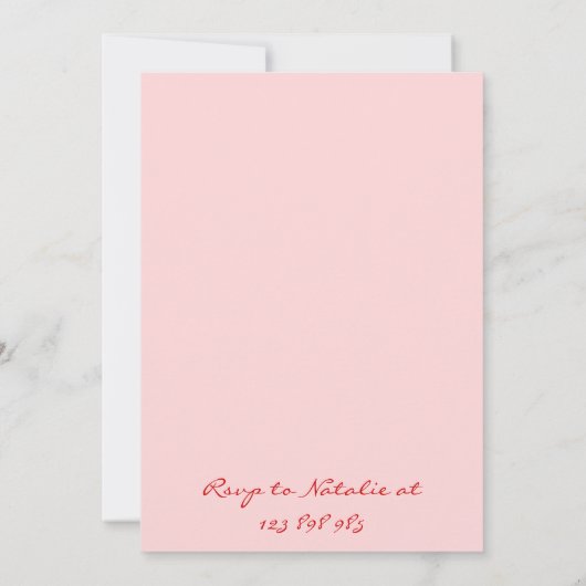 Hand getekend Kleurrijke Scribble 40e Dinner Verja Kaart (Achterkant)