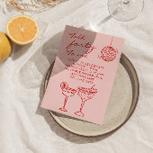 Hand getekend Kleurrijke Scribble 40e Foto Verjaar Kaart