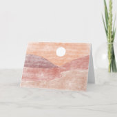 Hand getekend landschap leeg bedankkaart (Voorkant)