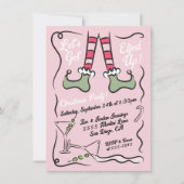 Hand getekend Laten we Elfed up kerstfeest krijgen Kaart (Voorkant)