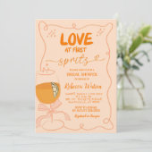 Hand getekend Liefde op First Spritz Vrijgezellenf Kaart (Staand voorkant)