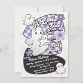 Hand getekend Little Boo Ghost Halloween Baby show Kaart (Voorkant)