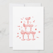 Hand getekend maken geesten helder kerstfeest kaart (Achterkant)