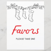 Hand getekend Merry Little Baby shower Favors Sign (Voorkant)