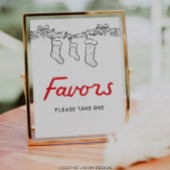 Hand getekend Merry Little Baby shower Favors Sign