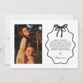 Hand getekend mijn bruidsmeisje op mijn trouwdag f kaart (Achterkant)