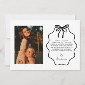 Hand getekend mijn bruidsmeisje op mijn trouwdag f kaart (Achterkant)