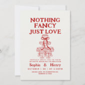 Hand getekend niets Fancy, gewoon liefde eigenzinn Kaart (Voorkant)