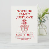 Hand getekend niets Fancy, gewoon liefde eigenzinn Kaart (Staand voorkant)
