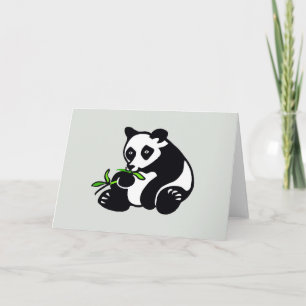 Hand getekend - PANDA Beer- Wildlife - Natuur - Gr Kaart