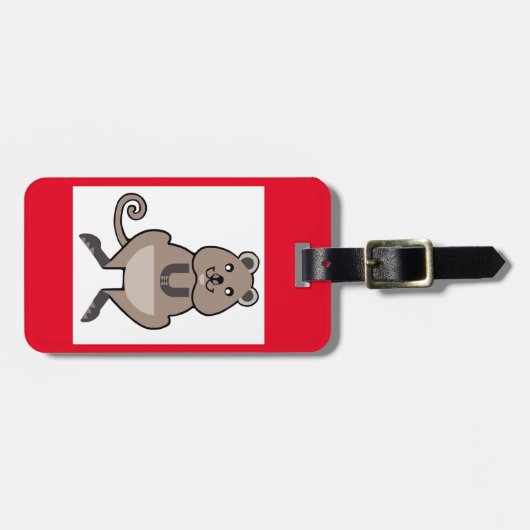 Hand getekend - QUOKKA - wildlife - Australië- Bagagelabel (Voorkant horizontaal)