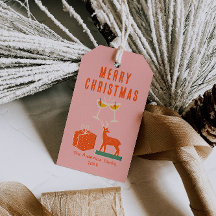  Hand getekend Rood Roze Kerst Funky Fun