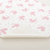 Hand getekend Schattige hart en liefde Sherpa Deken (3/4)