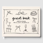 Hand Getekend Trouwgastenboek Gastenboek (Voorkant)