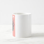 Hand Getekend Zwart Bewustzijnsdag Concept Pret 1/ Koffiemok (Center)