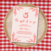 Hand getekende appel van onze Eye Herfst Baby show