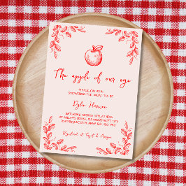 Hand getekende appel van onze Eye Herfst Baby show Kaart