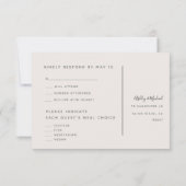 HAND-GETEKENDE BOTANISCHE Stijlvolle Moderne Blush Kaart (Achterkant)