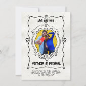 Hand getekende doodle Foto Sla de datum op Kaart (Voorkant)