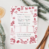 Hand getekende Doodle letter voor Sinterklaas, Sin Kaart