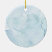 Hand Getekende Eerste Kerst Verloving Keramisch Ornament (Achterkant)
