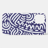 Hand getekende etnische elementen, levendig patroo Case-Mate iPhone case (Achterkant (horizontaal))