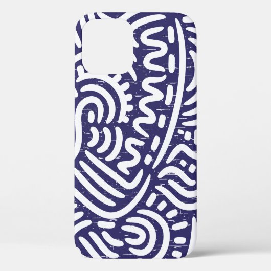Hand getekende etnische elementen, levendig patroo Case-Mate iPhone case (Achterkant)