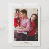 Hand getekende foto doodle kerst feestdagenkaart (Achterkant)