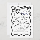 Hand getekende geest verjaardagsfeestje uitnodigin kaart (Voorkant)