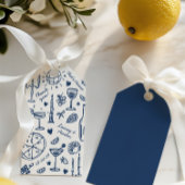 Hand-getekende geïllustreerde bruiloft Dank u Cadeaulabel