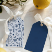 Hand-getekende geïllustreerde bruiloft Dank u Cadeaulabel