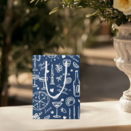 Hand-getekende geïllustreerde bruiloft welkom cade medium cadeauzakje